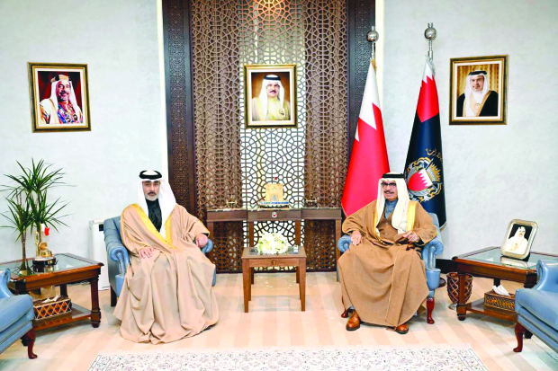 <p>Interior Minister General Shaikh Rashid bin Abdulla Al Khalifa received Deputy National Security Adviser and Supreme Defence Council Deputy Secretary General Shaikh Khalid bin Ali bin Jaber Al Khalifa.</p><p>They discussed means to further develop strengthen co-ordination, thereby promoting security and safeguarding the nation’s achievements and resources.</p>